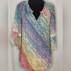 Spense Peasant Tunic Top - Size S